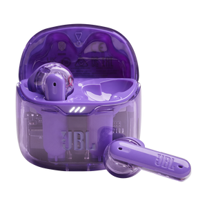 JBL Tune Flex Ghost Edition - Purple Ghost - True wireless Noise Cancelling earbuds - Hero
